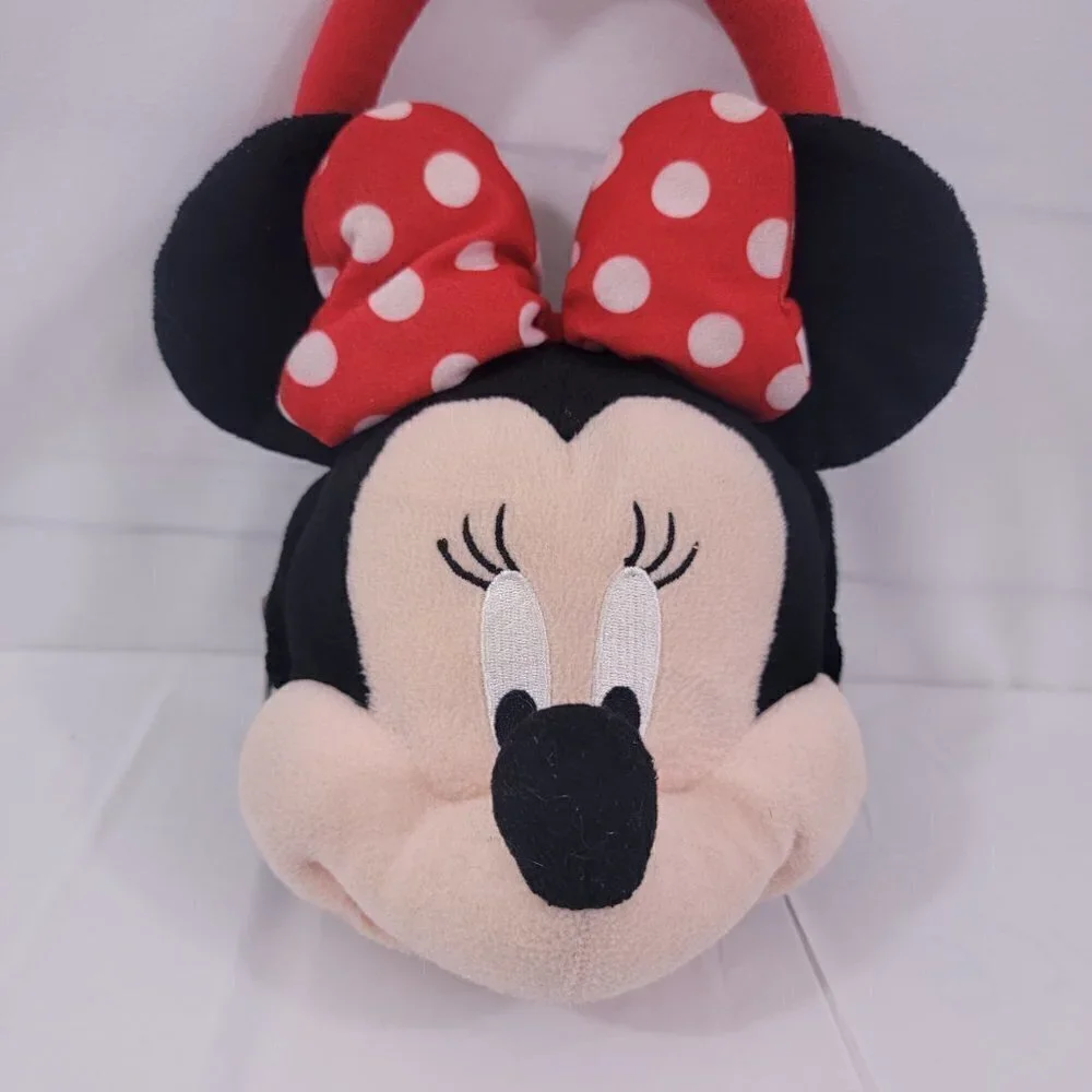 Disney Minnie Mouse Girls Zipper Close Plush Handbag Purse